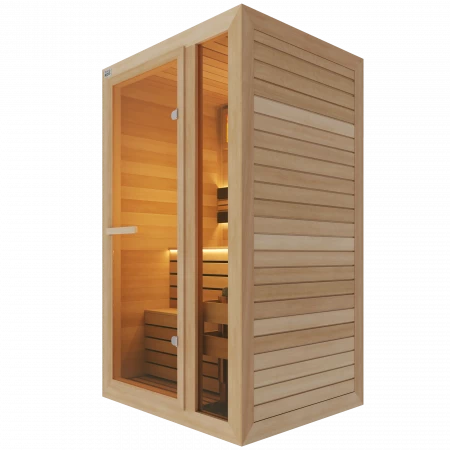 Одноместная финская сауна Comfort из кедра